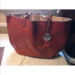 Rust colored large shoulder bag